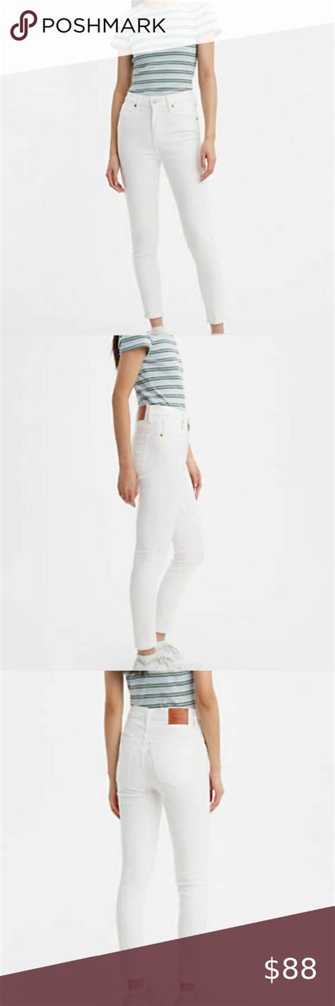 New Levis Milehigh Ankle Super Skinny Jeans White Super Skinny Jeans