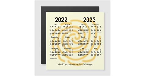 2022 2023 Sunny Days School Year Calendar By Janz Zazzle