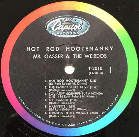 Hot Rod Hootenanny De Mr Gasser And The Weirdos 33t Chez Jetrecords Btz Ref 1550219278