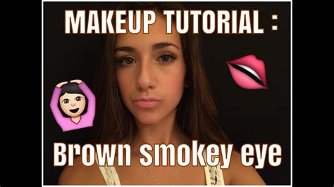 Brown Smokey Eye First Makeup Tutorial Youtube