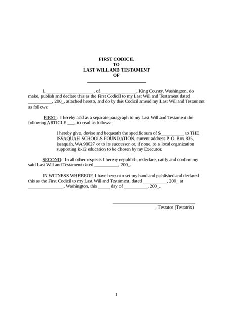 You can free download last will and testament form to fill,edit, print and sign. Last Will and Testament Form Template - Edit, Fill, Sign ...