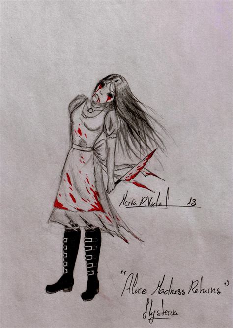 Drawings And Sketches While Studying Alice Madness Returns Hysteria
