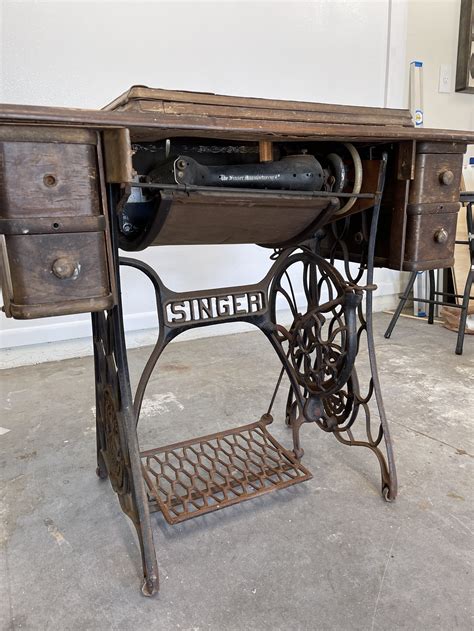 Singer Sewing Machine Trestle Table Halithaleena