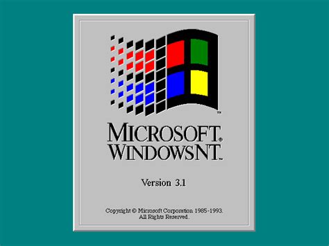 Efemerides De Tecnologia 27 De Julio 1993 Microsoft Lanza Windows Nt 31