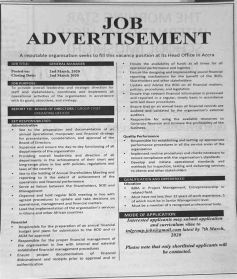 Monday Advertised Jobs In Newspapers Today