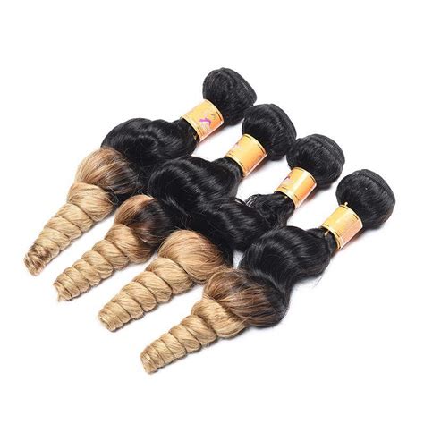 Cheap hair weaves, buy quality hair extensions & wigs directly from china suppliers:jarin short bob 1b pink brazilian body wave 3 bundles 100% human hair weave bundle ombre remy hair extensions free shipping enjoy free shipping worldwide! Ombre Hair Weave Loose Wave Hair 4 Bundles of Hair T1b/27 ...