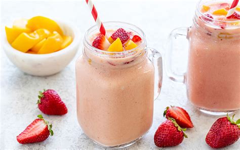 Tropical Strawberry Shake Recipe 310 Nutrition