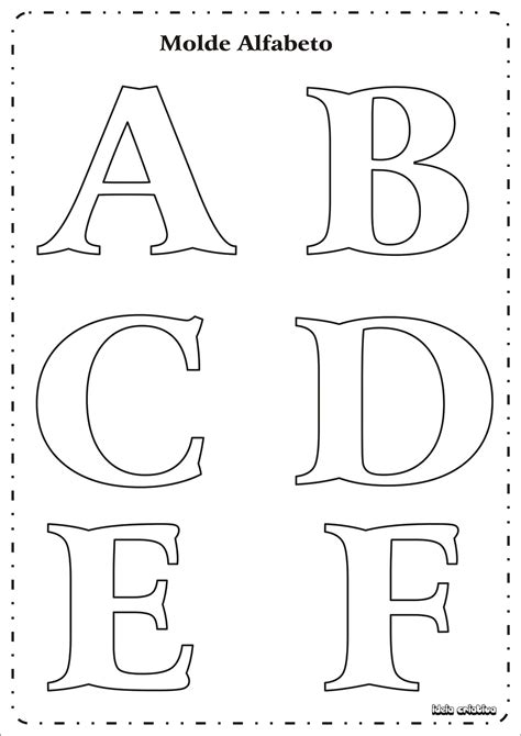 Plantillas de letras del abecedario (grandes) para imprimir y recortar. Molde Letras do Alfabeto | Ideia Criativa - Gi Carvalho ...