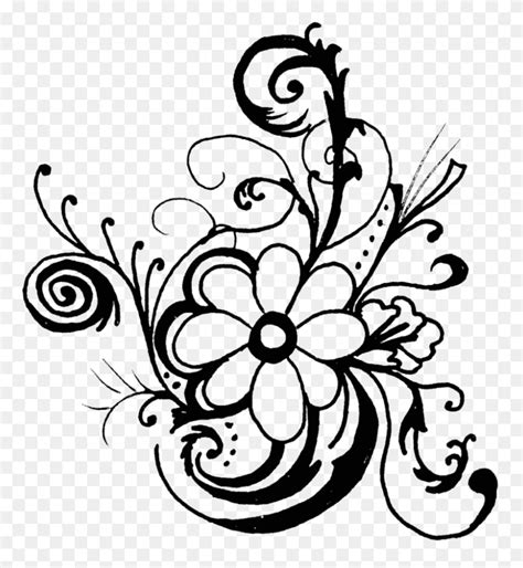 Flower Clipart Black And White Daisy Clipart Free Stunning Free