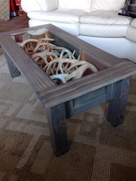 You can try find out more about deer hunting decor | … Coffee table I made to display my shed antlers! | Elk ...