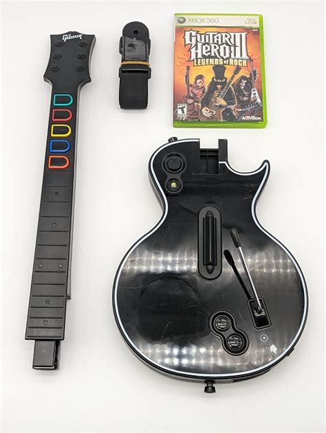 Wireless Guitar Hero Les Paul Xbox 360 Guitar And Guitar Hero Legends Of Rock Lk