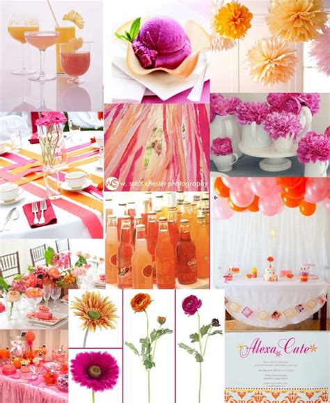 Orange And Purple Bridal Shower Colors Bridal Shower Inspiration
