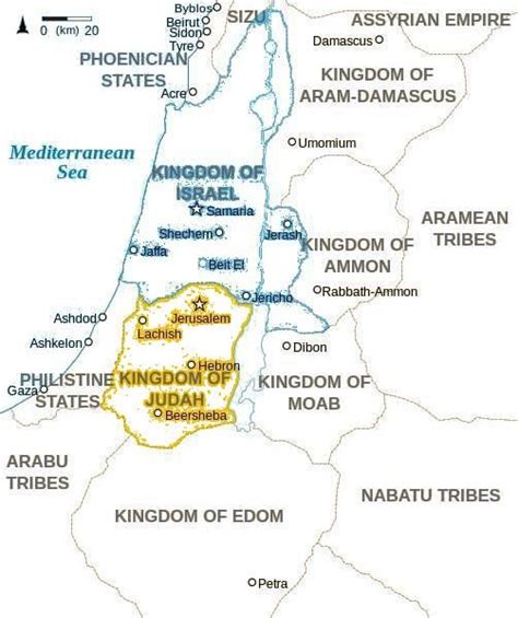 Israel Split Kingdom Map Share Map