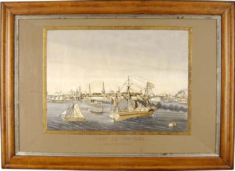 Port Of New York Circa 1850 Bada