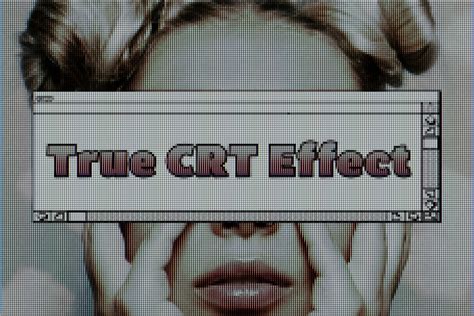 True Crt Effect Photoshop Template Layer Styles Creative Market