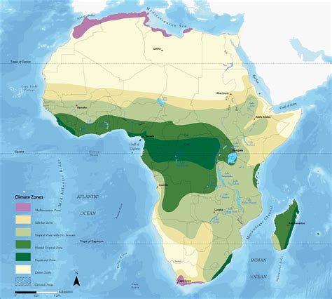 Africa Climate Zones Full Size