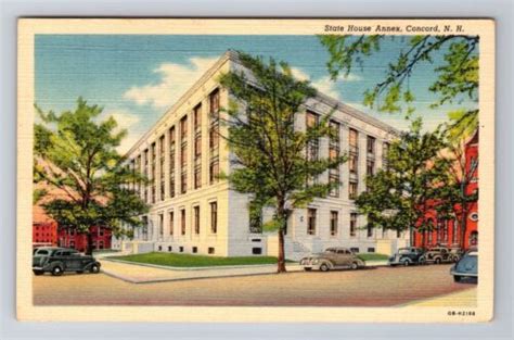 Concord Nh New Hampshire State House Annex Antique Vintage Postcard