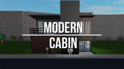Welcome To Bloxburg Modern Cabin Speed Build Youtube