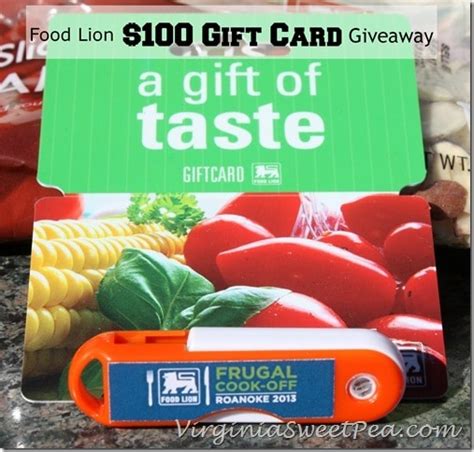We did not find results for: Food Lion Frugal Cook-Off 2013 and $100 Gift Card Giveaway ...