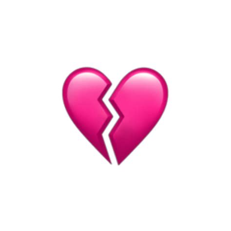 The broken heart emoji stands for love that has recently turned sour hence the expression broke my heart meaning you've hurt me terribly!. pink broken heart emoji overlay edit shattered brokenhe...