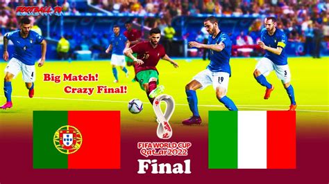 Portugal Vs Italy Final Fifa World Cup 2022 Full Match All Goals Pes 2021 Efootball Youtube