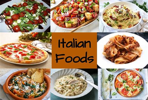 Popular Italian Food Dishes