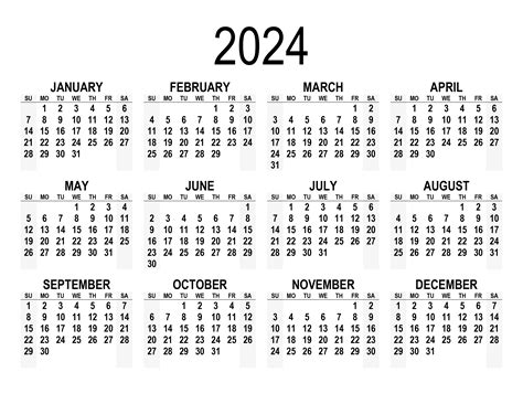 American 2024 Calendar