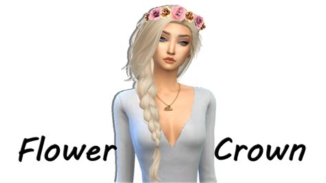 The Sims 4 Flower Crown Create A Sim Cc Links Youtube