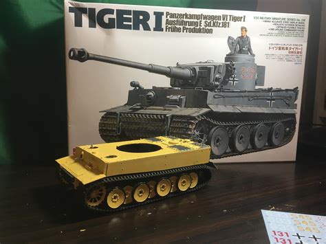 About Halfway Through The Tamiya Tiger I It Took A Full Day To Paint