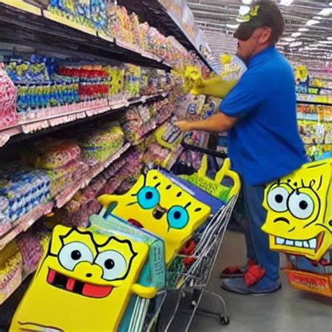 Spongebob Shopping At Walmart Stable Diffusion Openart