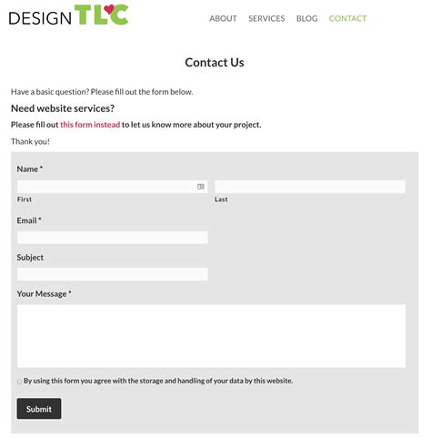 Wordpress Not Sending Email From Contact Form Design Tlc
