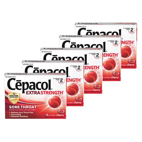 Cepacol Extra Strength Sore Throat Lozenges Powerful Symptom Relief