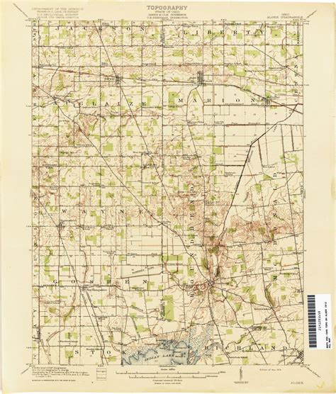 Lima Ohio Zip Code Map Ohio Historical Topographic Maps Perry Castaa