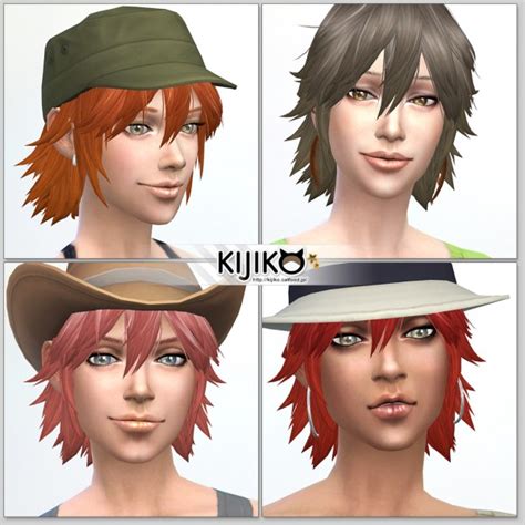 Sims 4 Hairs Kijiko Sims Spiky Layered Hairstyle For Her