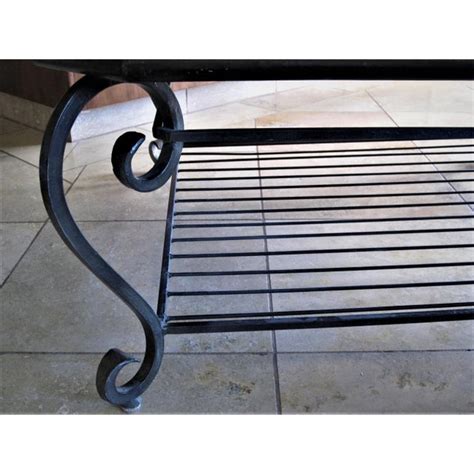 This is what gives it a grain barcelona coffee table, rectangular base. Wrought Iron Base & Leather Top Coffee Table | Chairish