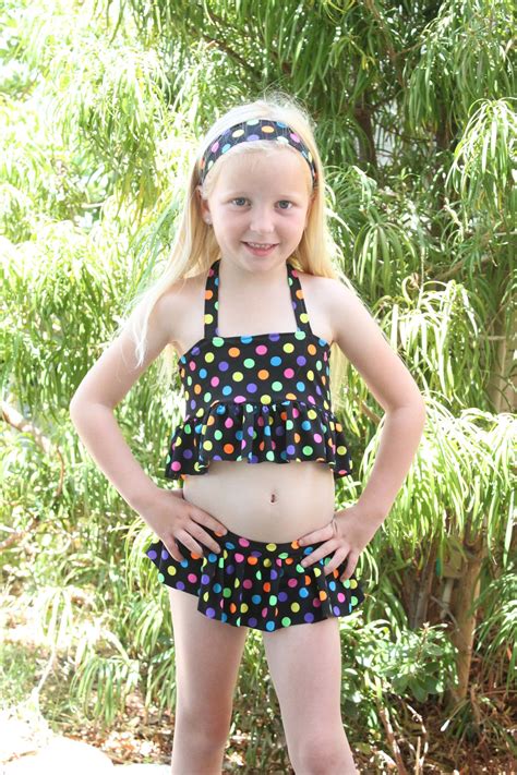 Naomis Ruffled Bikini Pdf Pattern Size 2t To Girls Size 8 Etsy