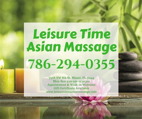 Leisure Time Asian Massage Miami Aktuelle 2021 Lohnt Es Sich Mit Fotos