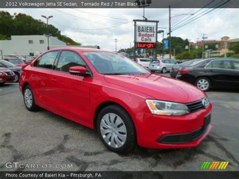23 city / 34 hwy. Tornado Red - 2012 Volkswagen Jetta SE Sedan - Titan Black Interior | GTCarLot.com - Vehicle ...