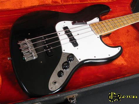 1974 Fender Jazz Bass Black 385 Kg Vi74fejbblk351407
