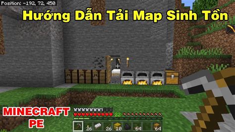 hƯỚng dẪn cÁch tẢi map sinh tỒn trong minecraft pe trÊn ĐiỆn thoẠi youtube