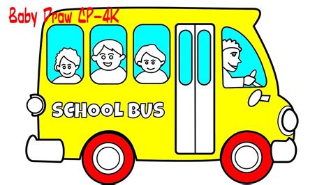 That is their inspiration for creating this fun coloring page and video. School Bus Coloring Pages Drawing for Children | How To ...