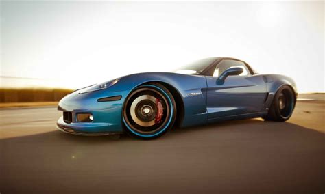 Blue Sports Coupe Digital Wallpaper Sports Car Corvette Car Hd