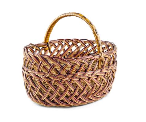 Empty Wicker Basket Stock Image Image Of Craft Wicker 37787381