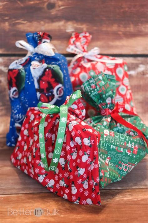 Check spelling or type a new query. DIY Reusable Fabric Gift Bags