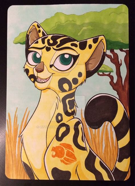 Fuli Done Traditionally With Copic Markers My First Lion Guard Fanart