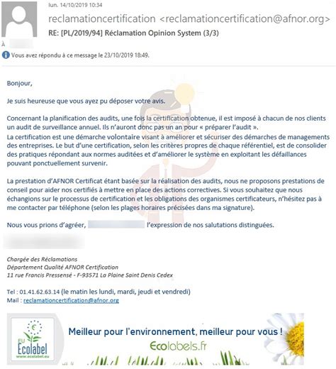 Norme afnor lettre 2019 : Certification AFNOR : Opinion System respecte-il vraiment ...