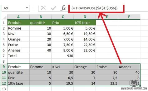 Tutoriel Excel Formules Matricielles Tutoriel Excel