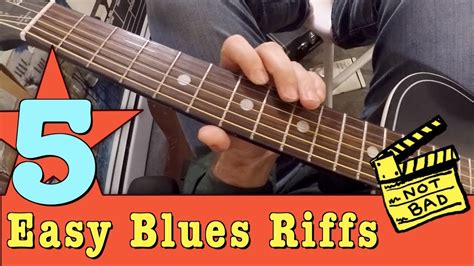 5 easy blues guitar licks and riffs the blues guitarist