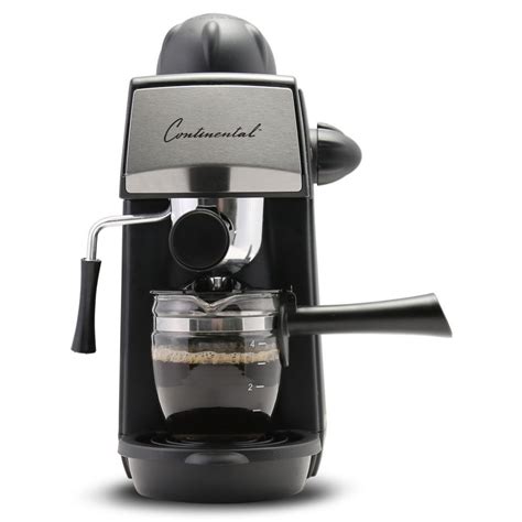 Espresso Maker 5 Bar 1 4 Cup Black Continental