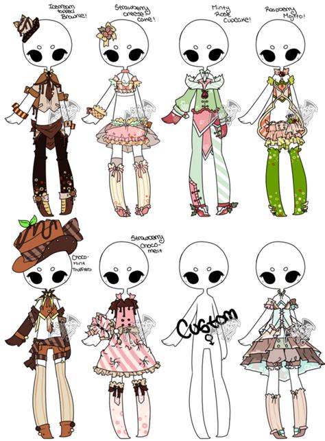 Cute outfit batch 2 open 1 16 by toki doki adoptables deviantart. DevilAdopts on DeviantArt | Drawing anime clothes ...